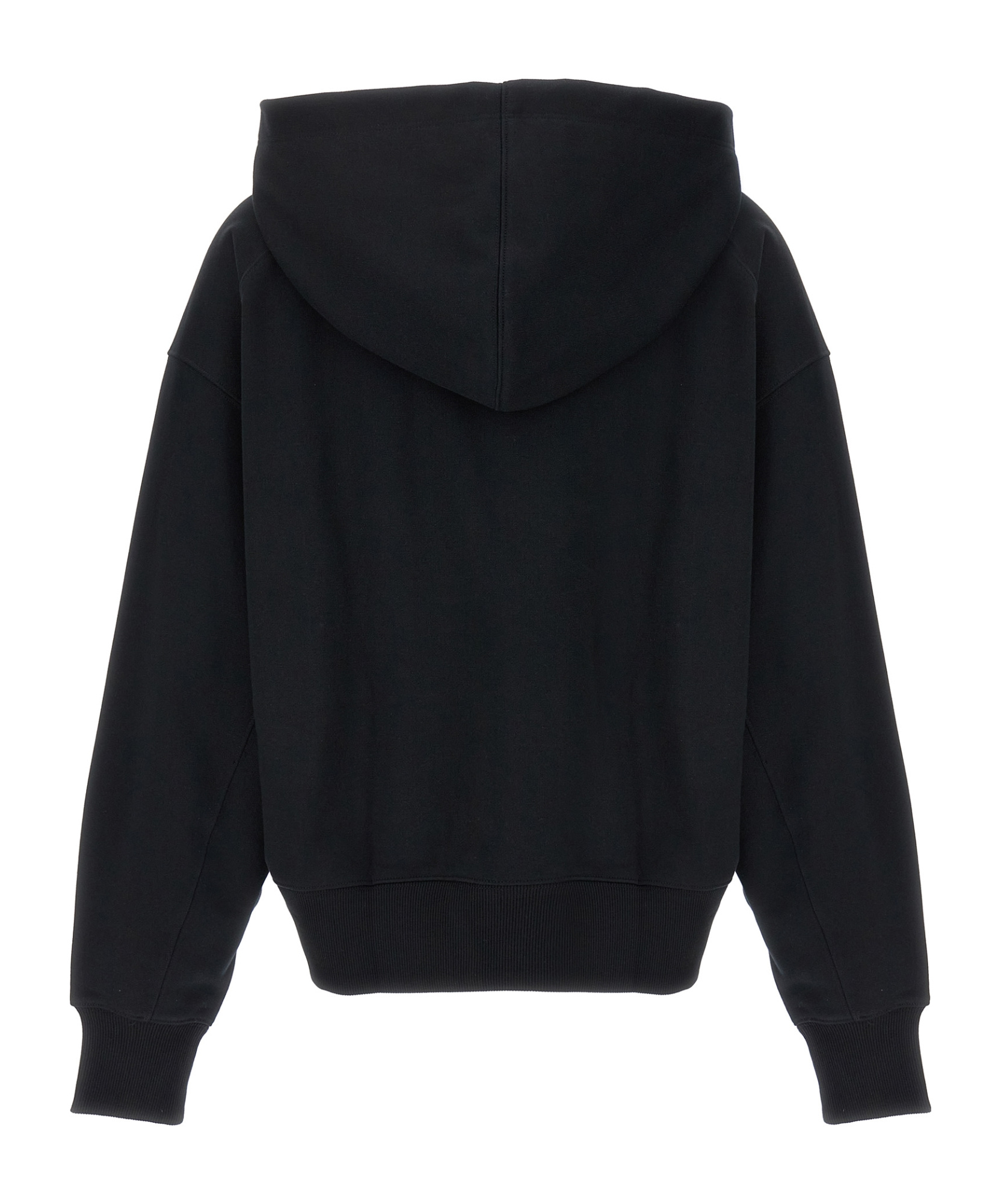Y-3 Oversized Terry Hoodie With Ribbed Cuffs In Black