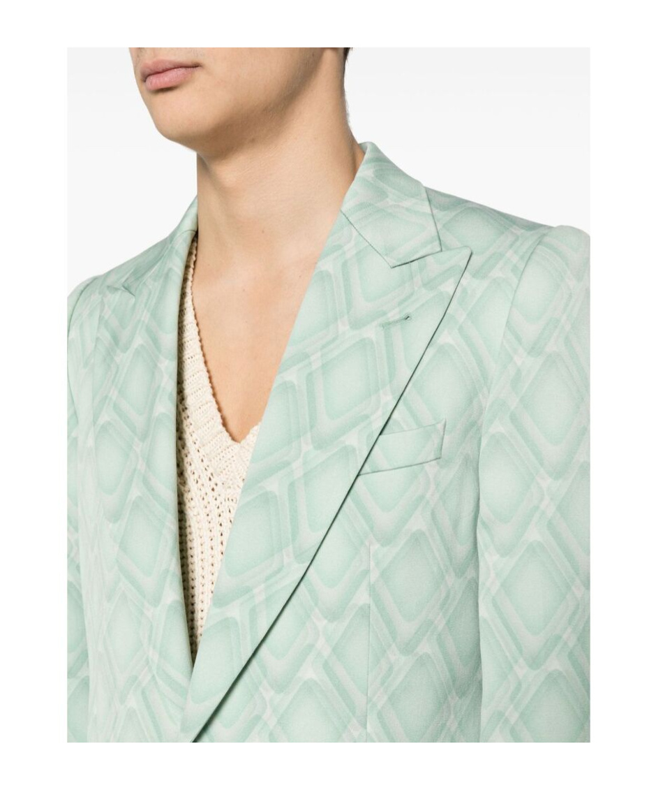 Dries Van Noten Long-sleeved Suit Two-piece Set In White