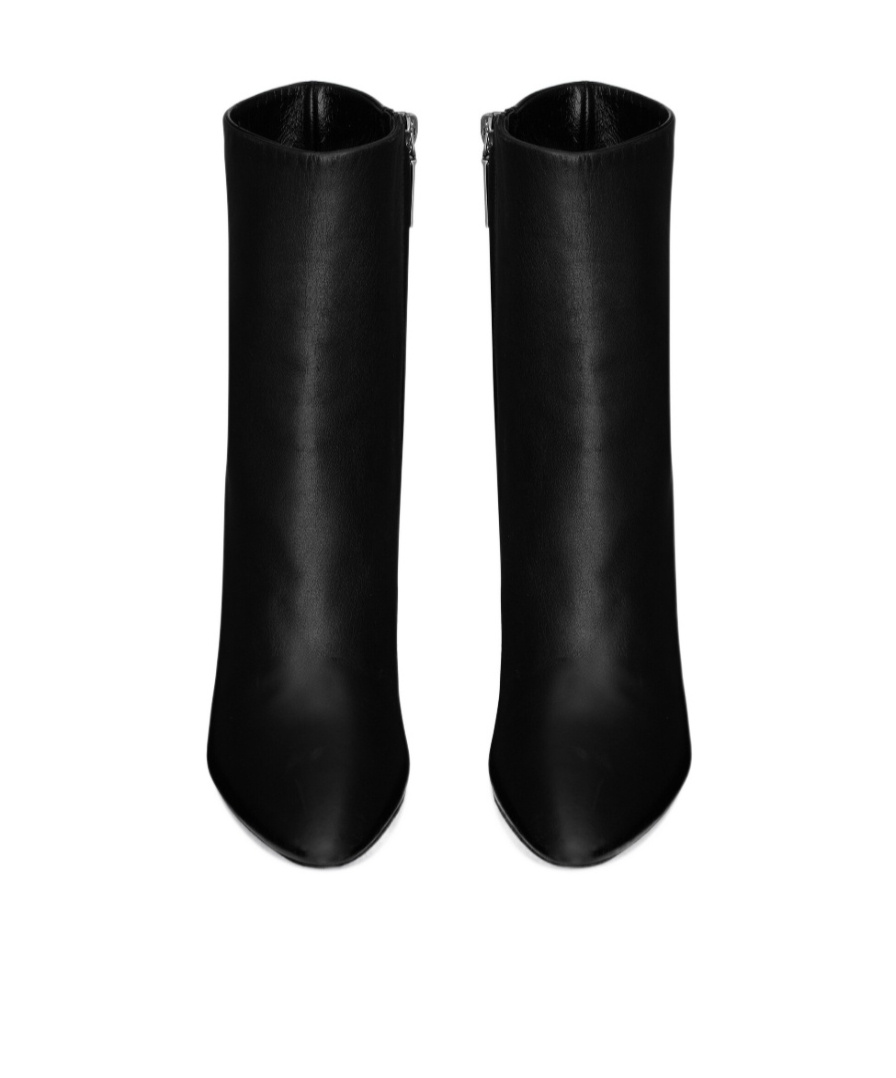 Shop Saint Laurent Lou 70mm Ankle Boots In Black