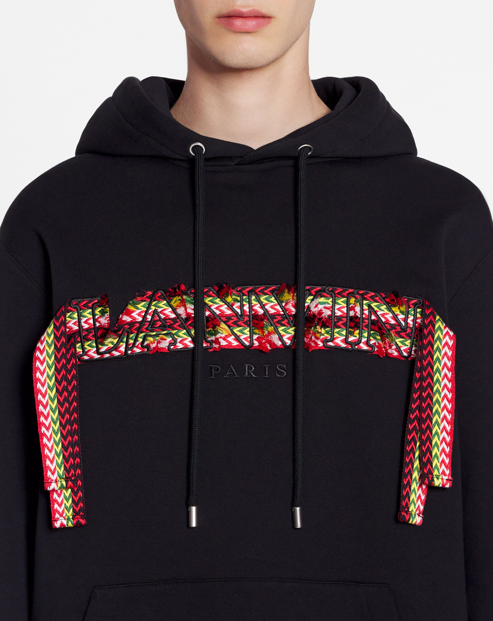 Lanvin Curblace Oversized Hoodie In Black