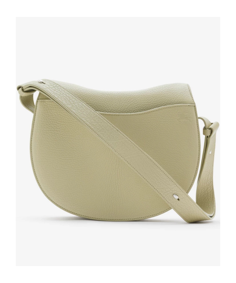 Burberry Medium Rocking Horse Leather Crossbody Bag In Nude