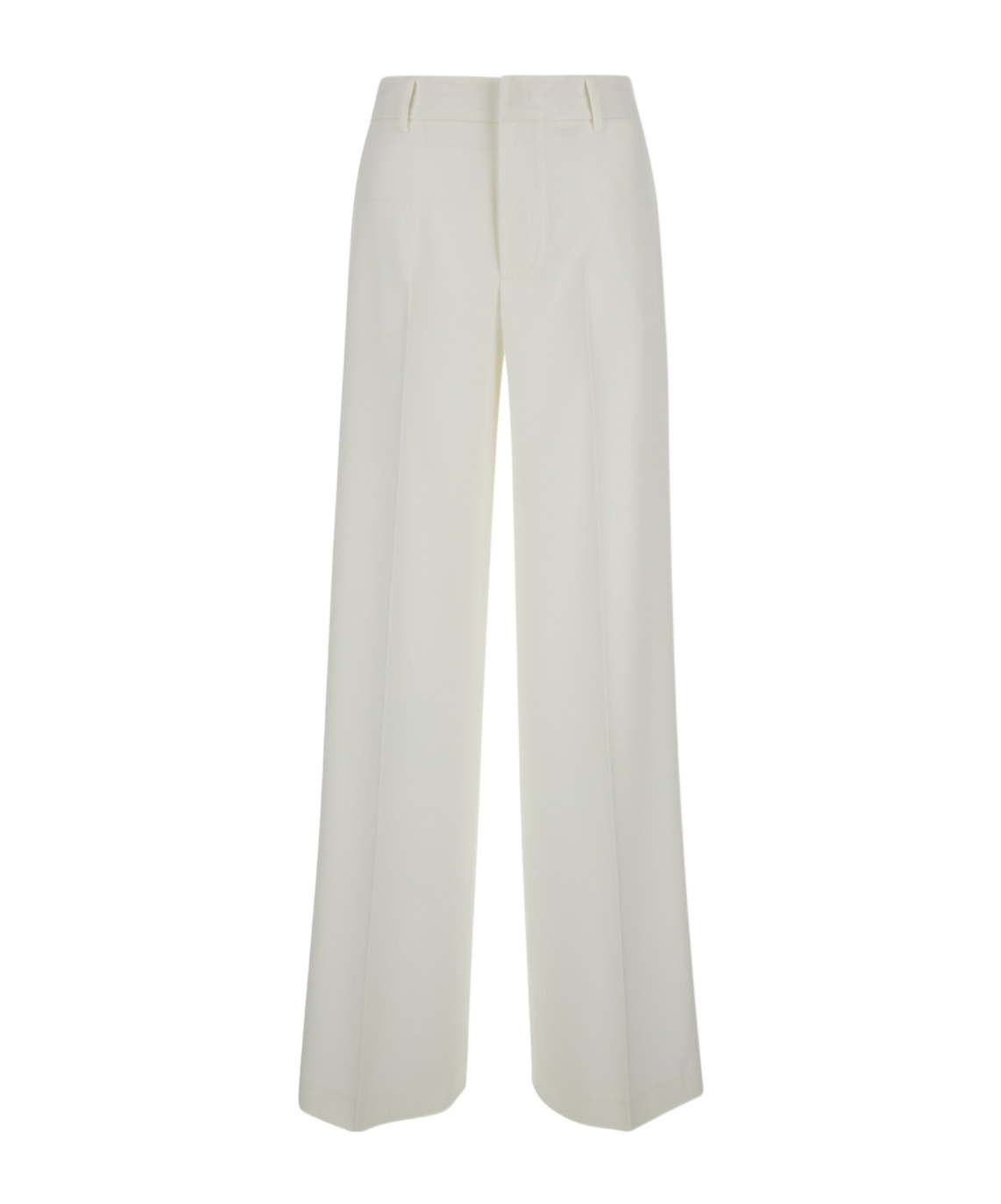 Pt Torino Lorenza Satin Trousers In White