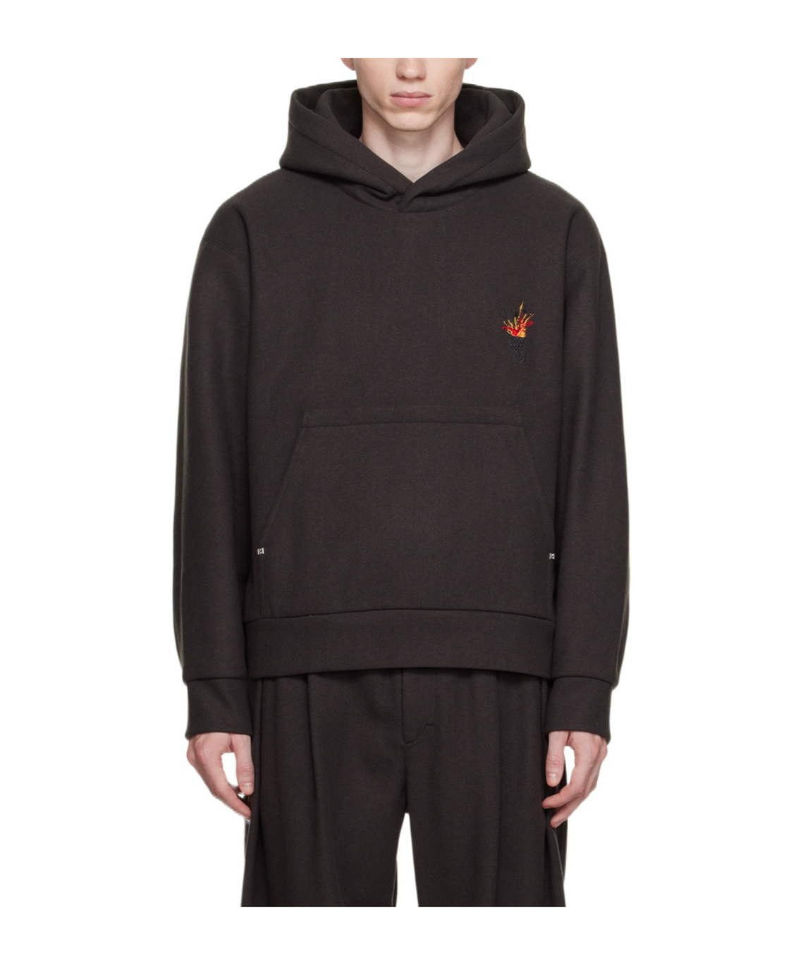 Wooyoungmi Volcano Hooded Sweater In Black