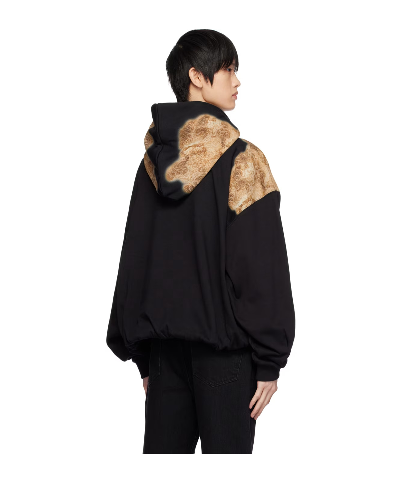 Wooyoungmi Volcano Hooded Sweater In Black