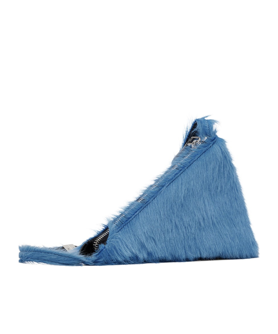 Marni Prima Triangle Shoulder Bag In Blue