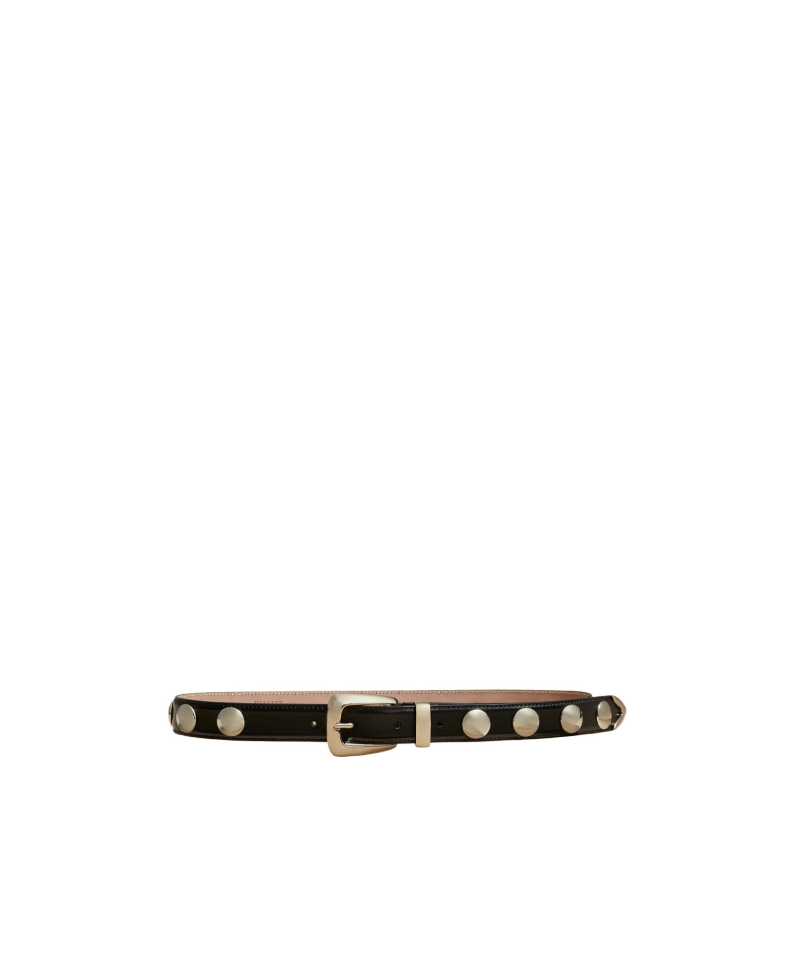 Khaite Rivet Needle Buckle Belt In Black