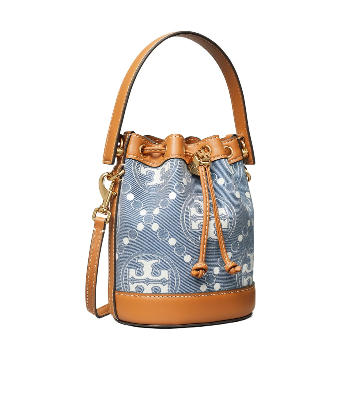 TORY BURCH T MONOGRAM DENIM MINI BAG