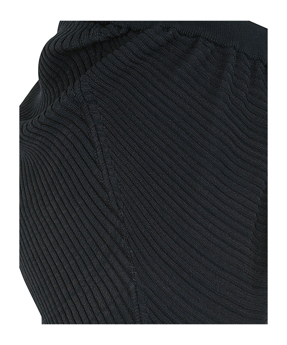 Issey Miyake Subdued Twisted Asymmetric Skirt In Black