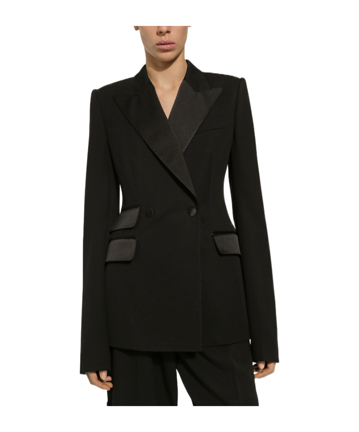 Dolce & Gabbana Double Breasted Jacket In Black