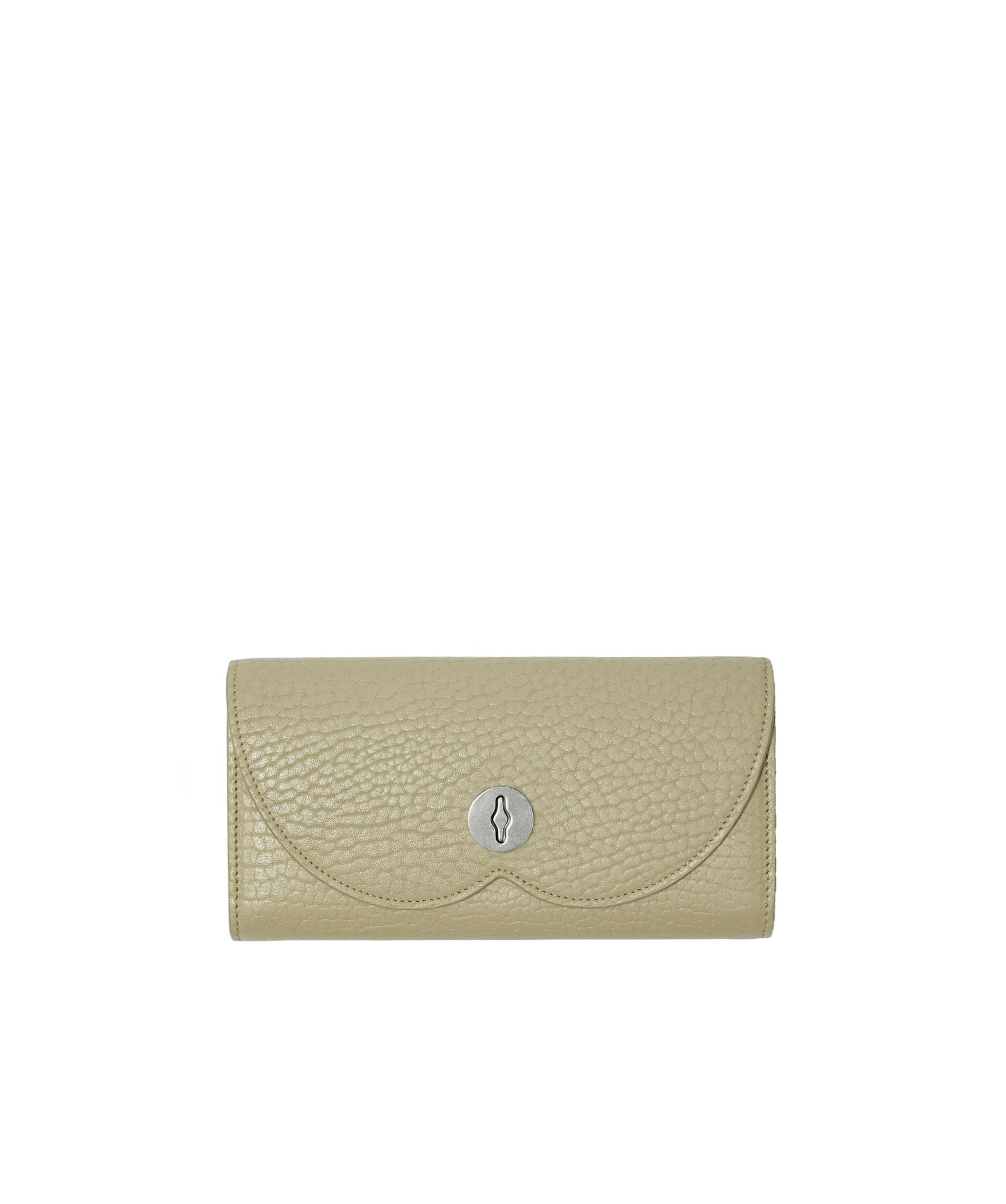 Burberry Chess Continental Leather Wallet In Nude