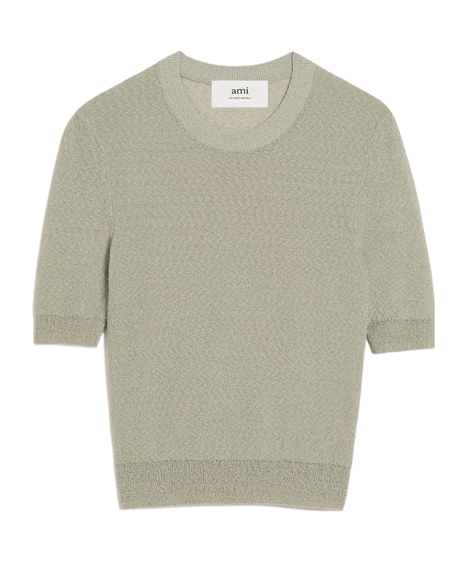 Ami Alexandre Mattiussi Round-necked T-shirt In Green