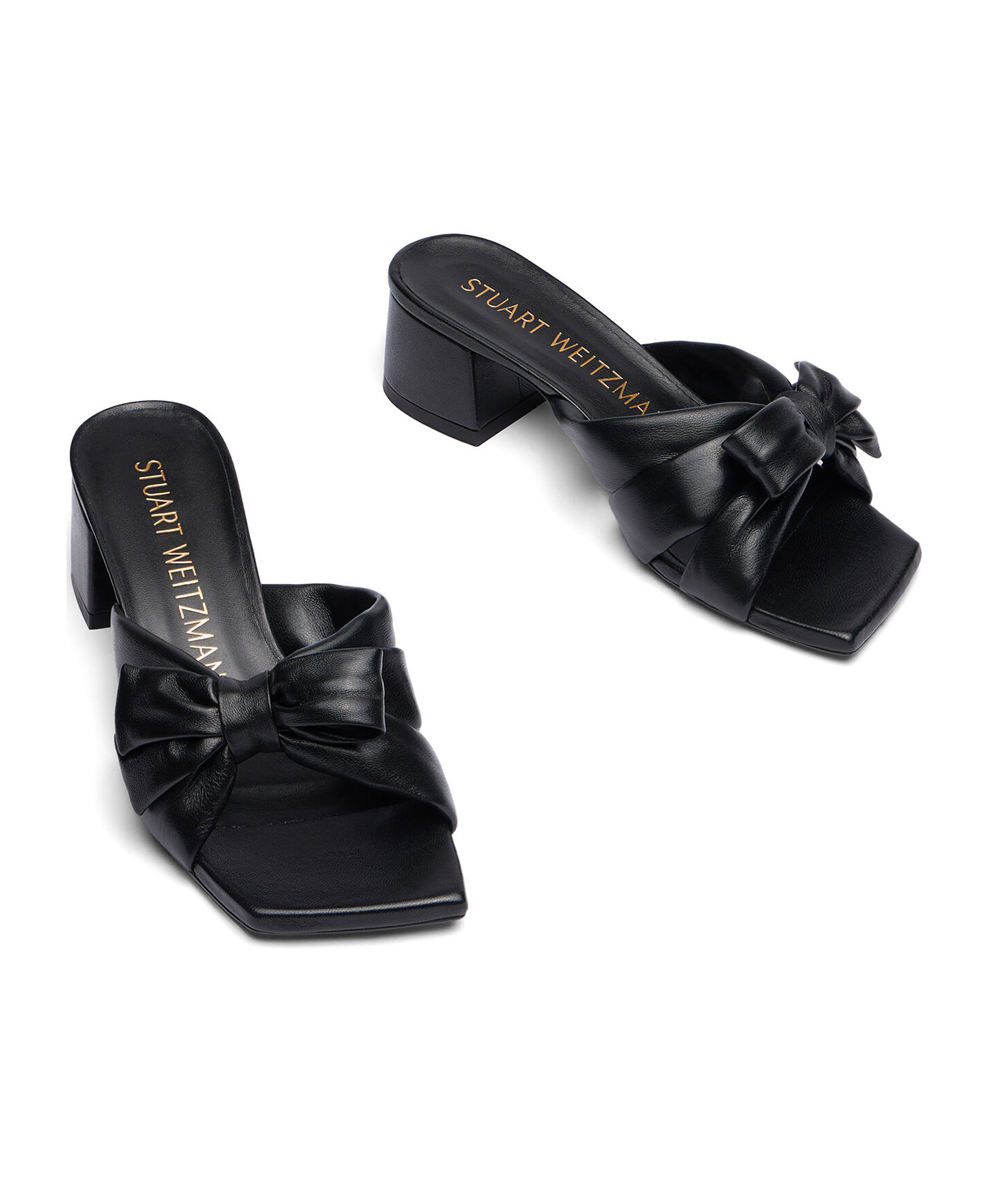 Stuart Weitzman Sofia Bow-tie High-heeled Sandals In Black