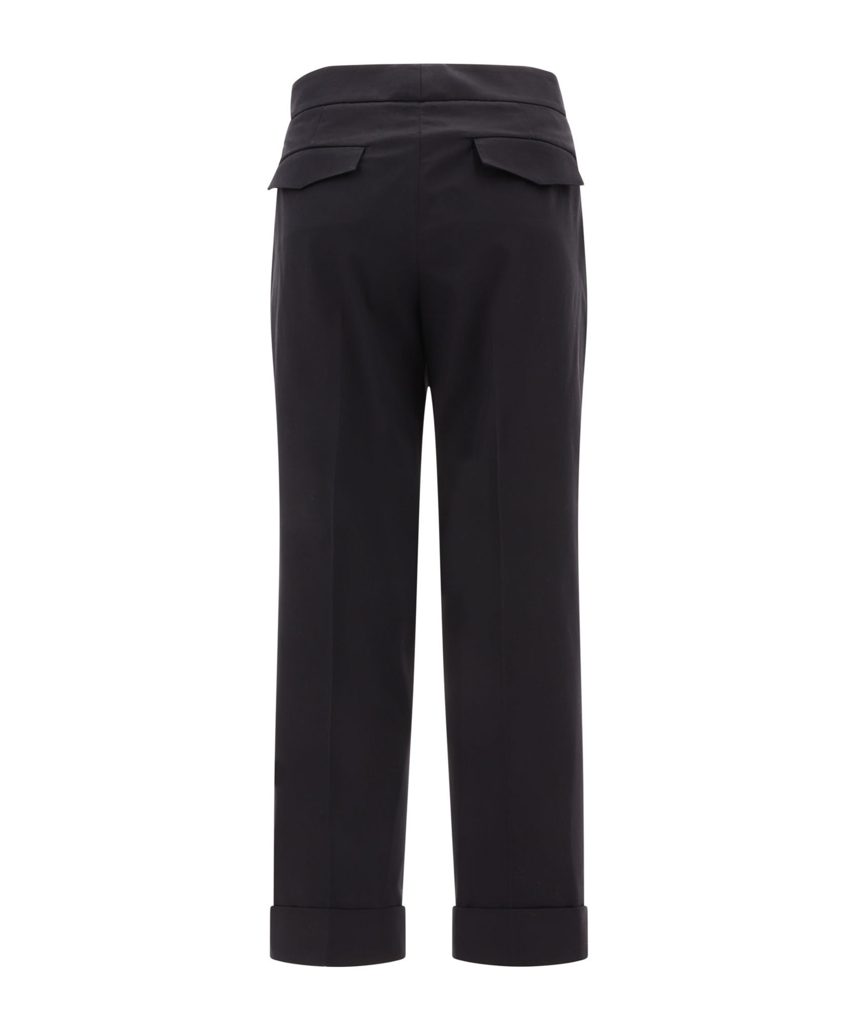 Shop Peserico Pleated Casual Pants On The Front In Black