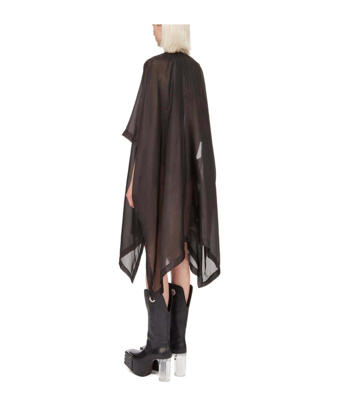 Shop Rick Owens Lido Sl Poncho Flight Jacket In Black