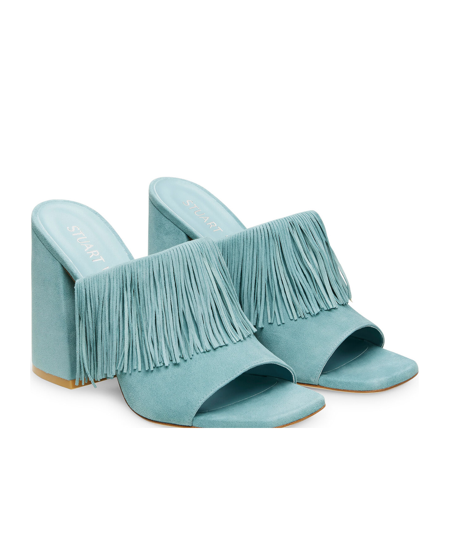 Stuart Weitzman Tia Tassel High-heeled Sandals In Blue