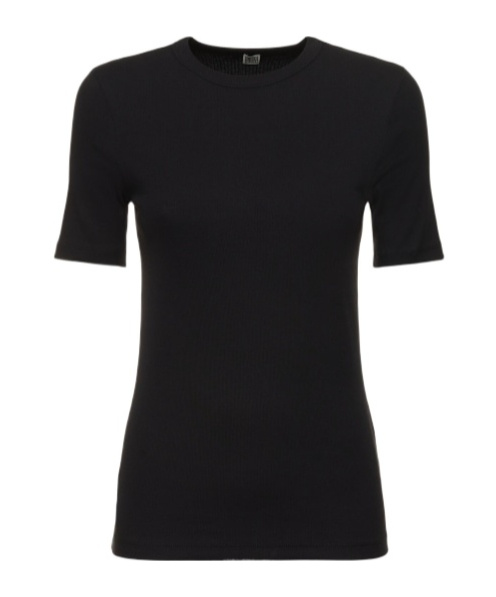 Totême Toteme Women Rib Knit Cotton T-shirt