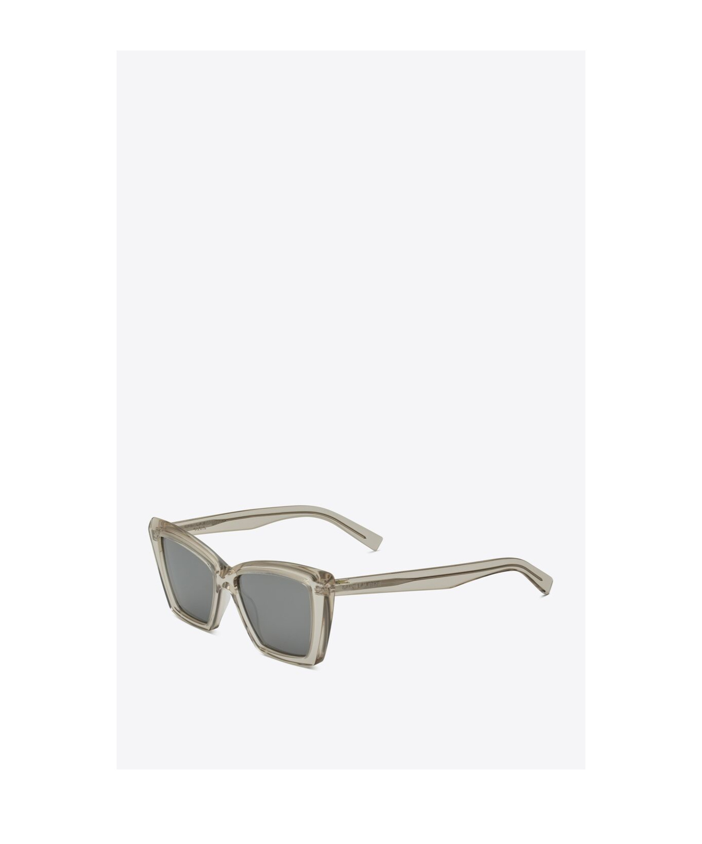 Saint Laurent Sl 657 Square Cat-eye Sunglasses In Gray