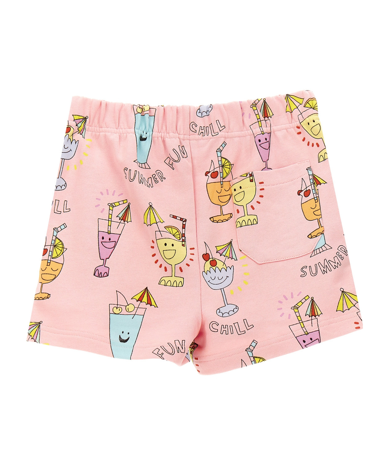 Stella Mccartney Graphic-print Cotton Shorts In Pink