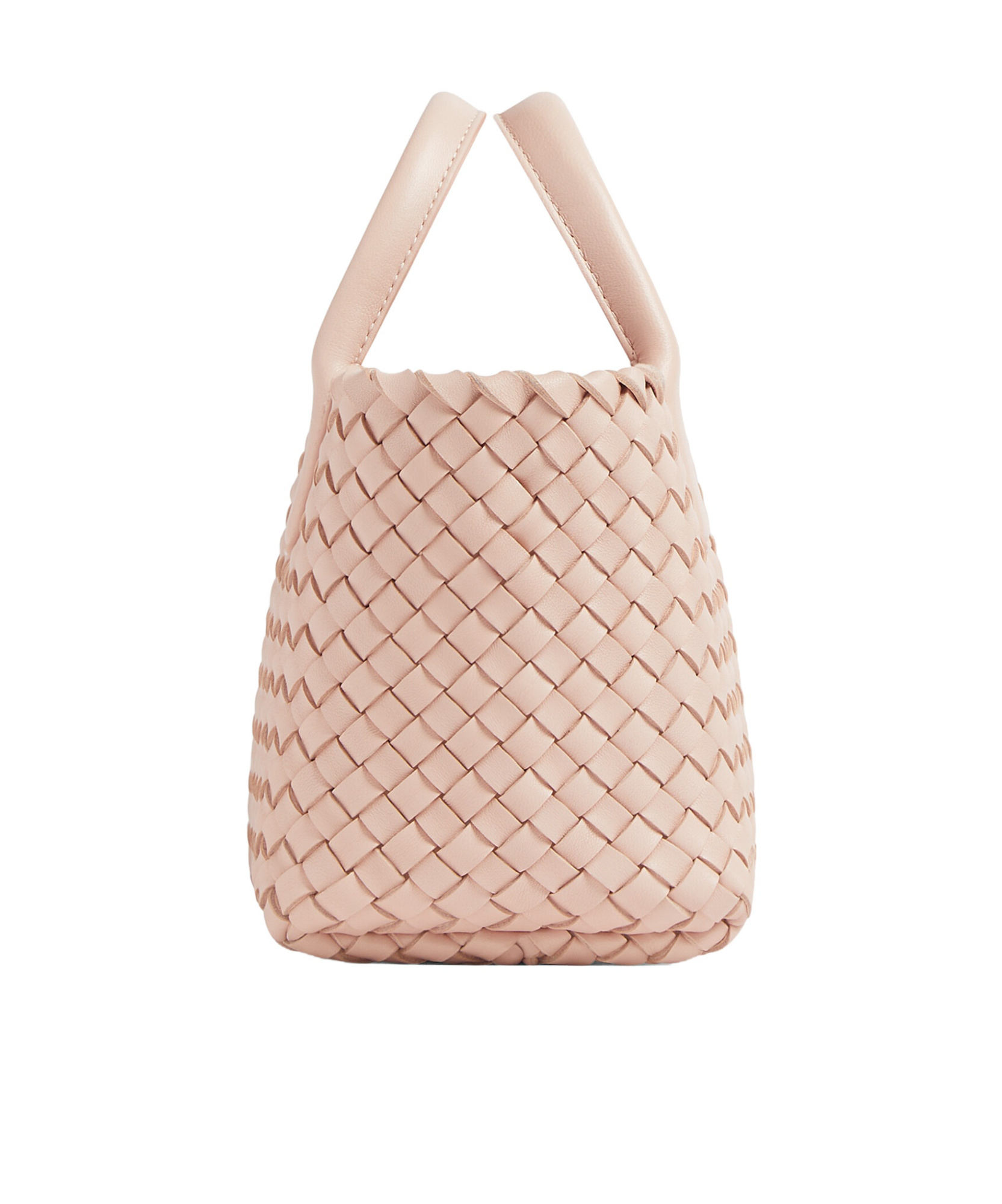 Bottega Veneta Mini Leather Cabat Top-handle Bag In Pink
