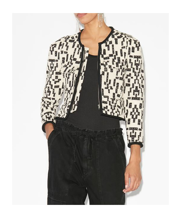 Isabel Marant Étoile Deliona Zip-up Jacket In White