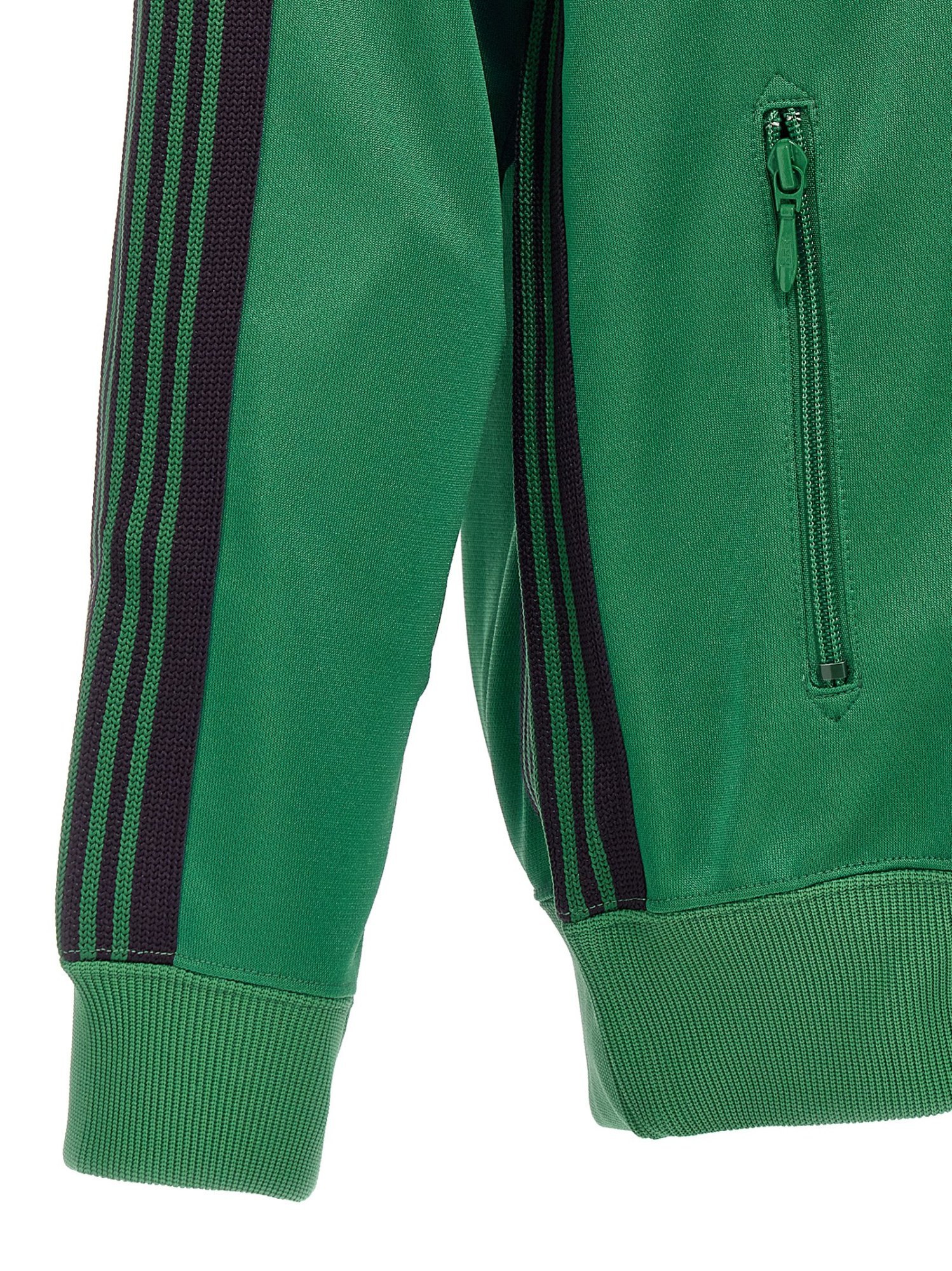 Shop Needles Logo Embroidery Track Sweatshirt In Green