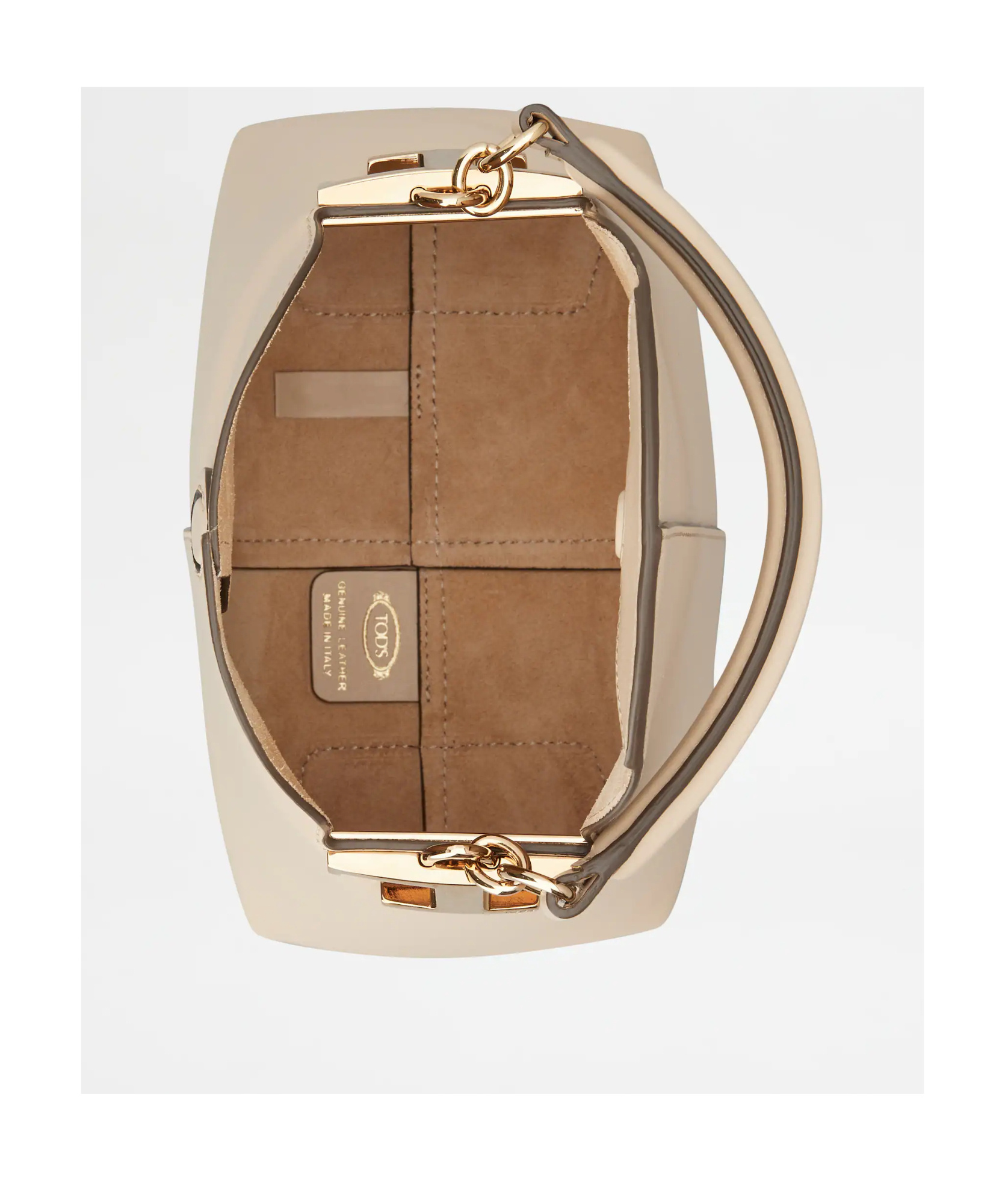 Tod's T Case Tote Messenger Bag In Leather Micro In Green
