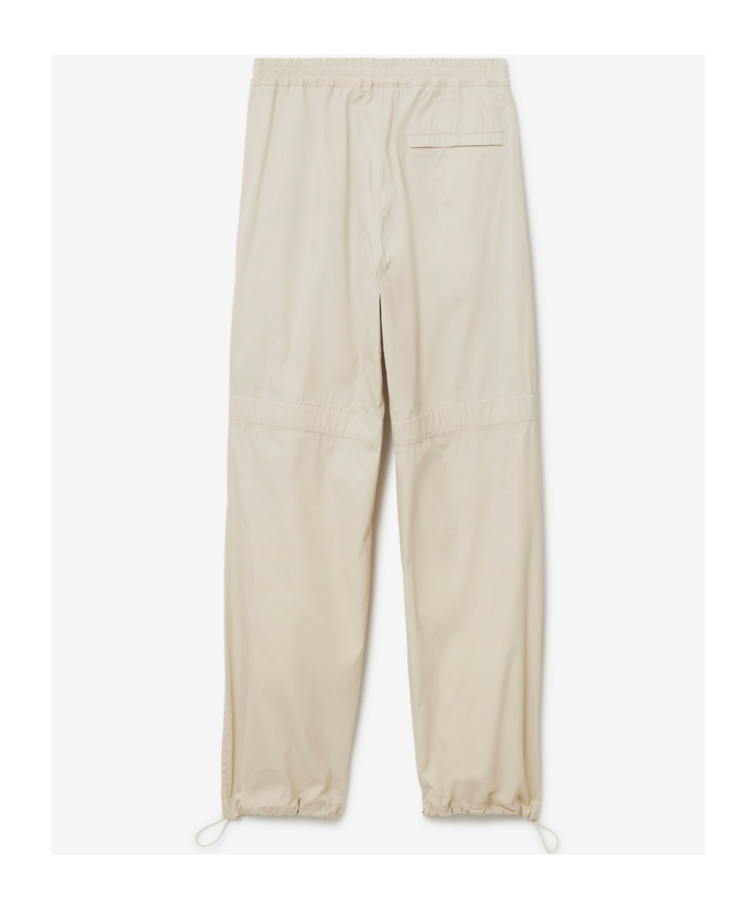 Burberry Straight-leg Drawstring Trousers In Ivory
