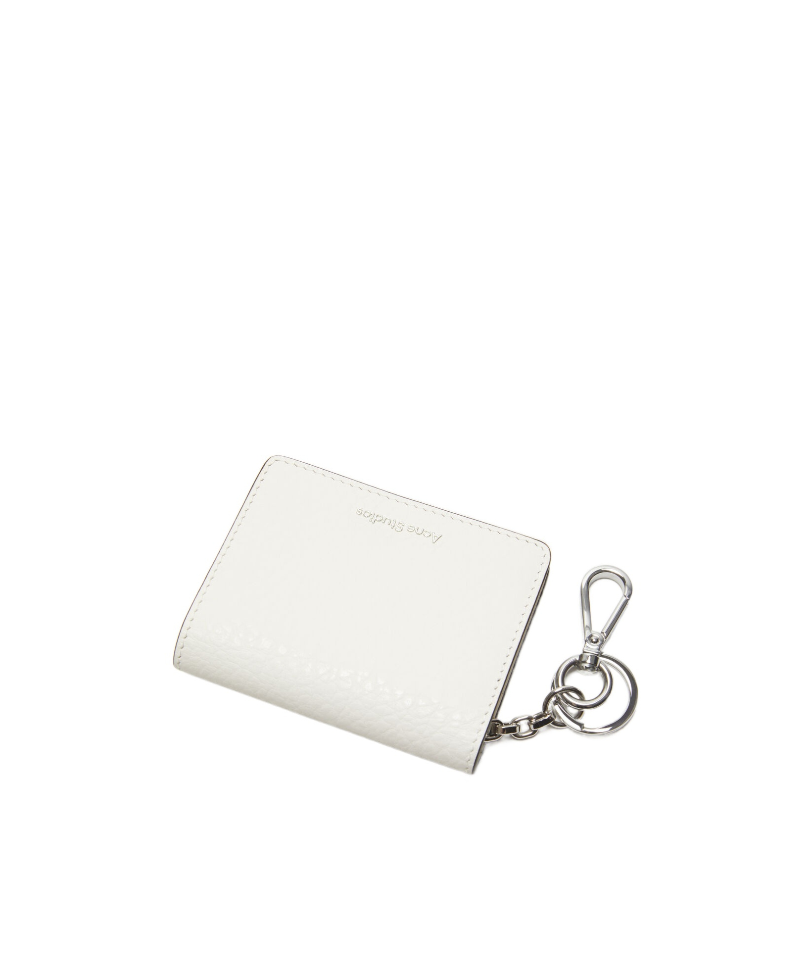 Acne Studios Folded Leather Wallet In White
