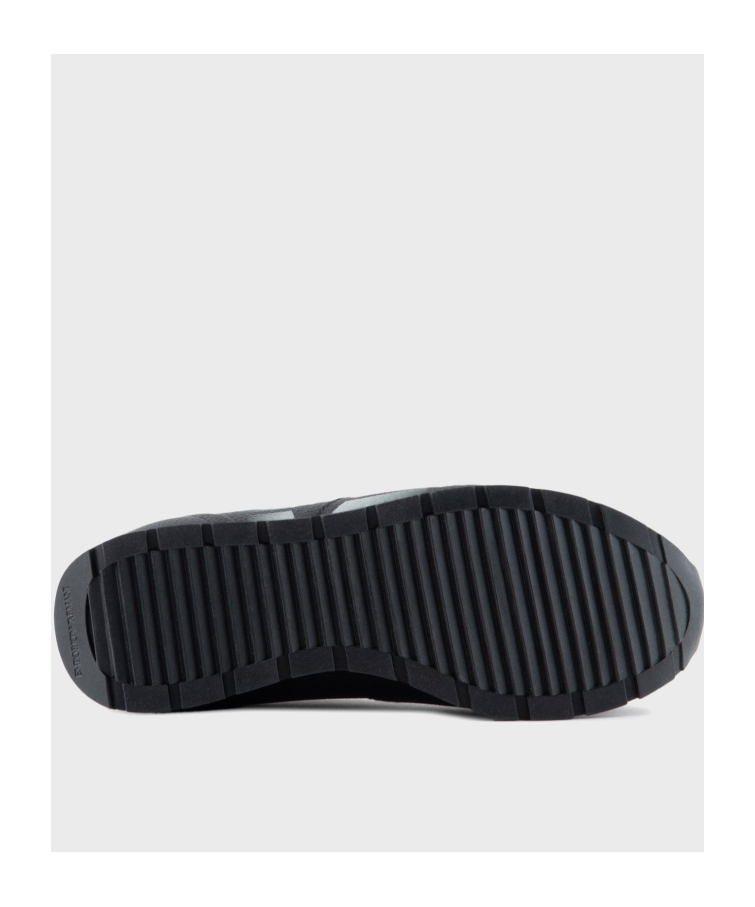 Emporio Armani Tie Low-top Casual Sneakers In Black
