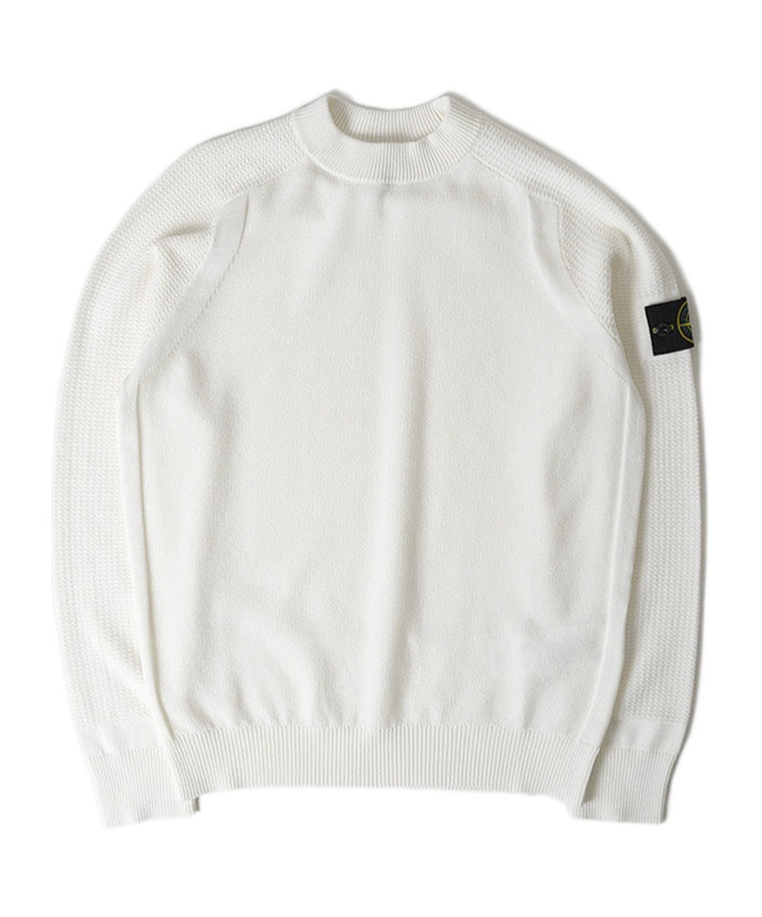 STONE ISLAND STONE ISLAND LOGO PATCH KNITTED JUMPER