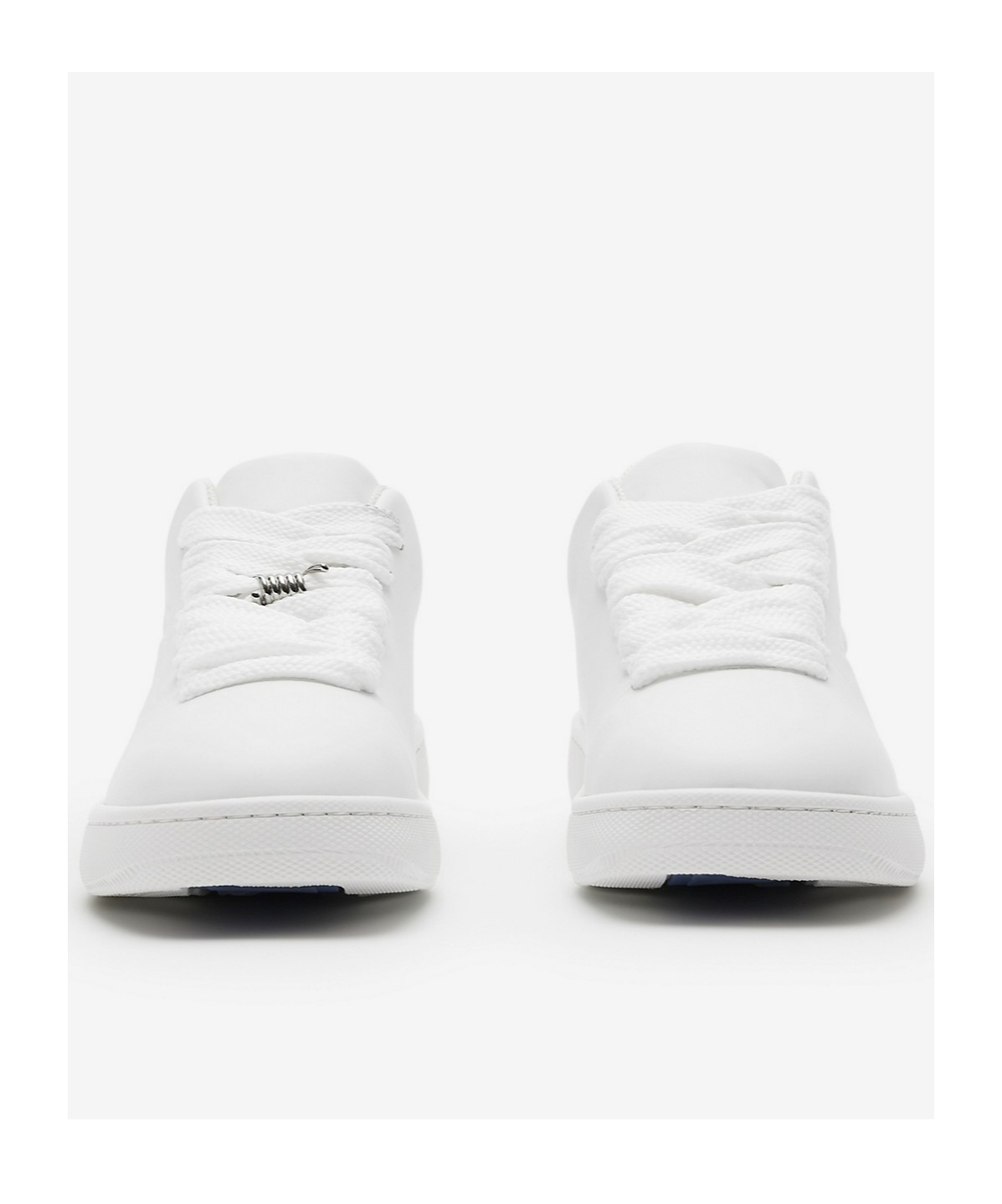 Burberry Women Box Sneaker In Leather In White