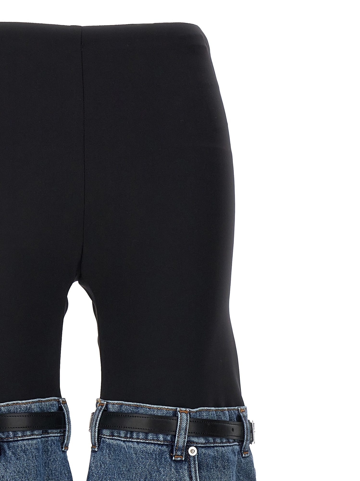 Coperni Spliced Design Casual Pants In Blue