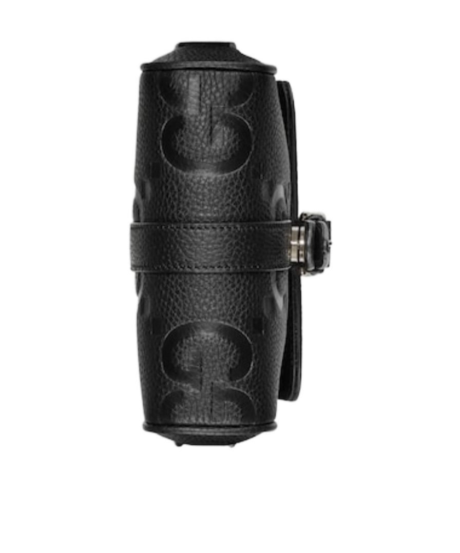 Gucci Small Jumbo Gg Messenger Bag In Black