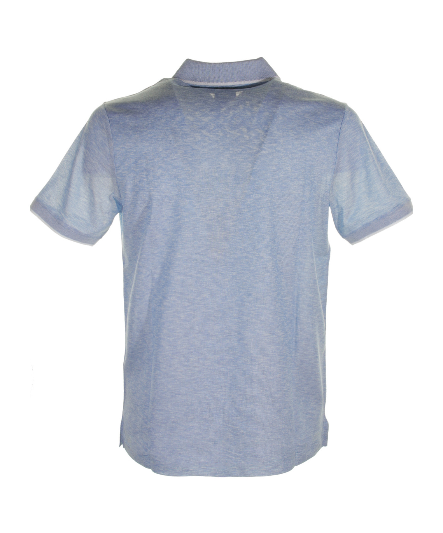 Paul & Shark Light Blue Short-sleeved Polo Shirt In Cotton In Blue