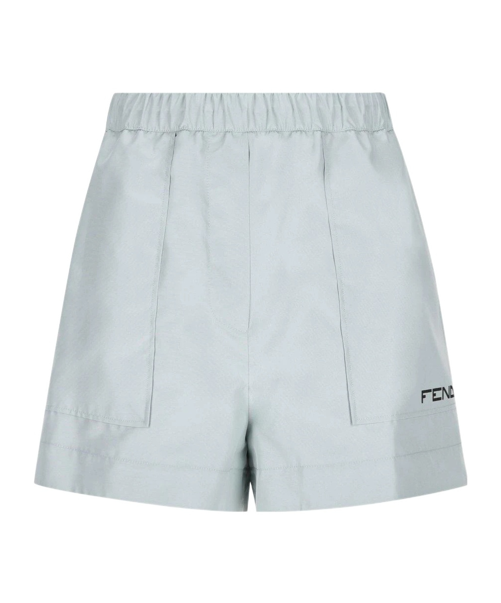 FENDI ELASTICATED-WAISTBAND SHORTS 