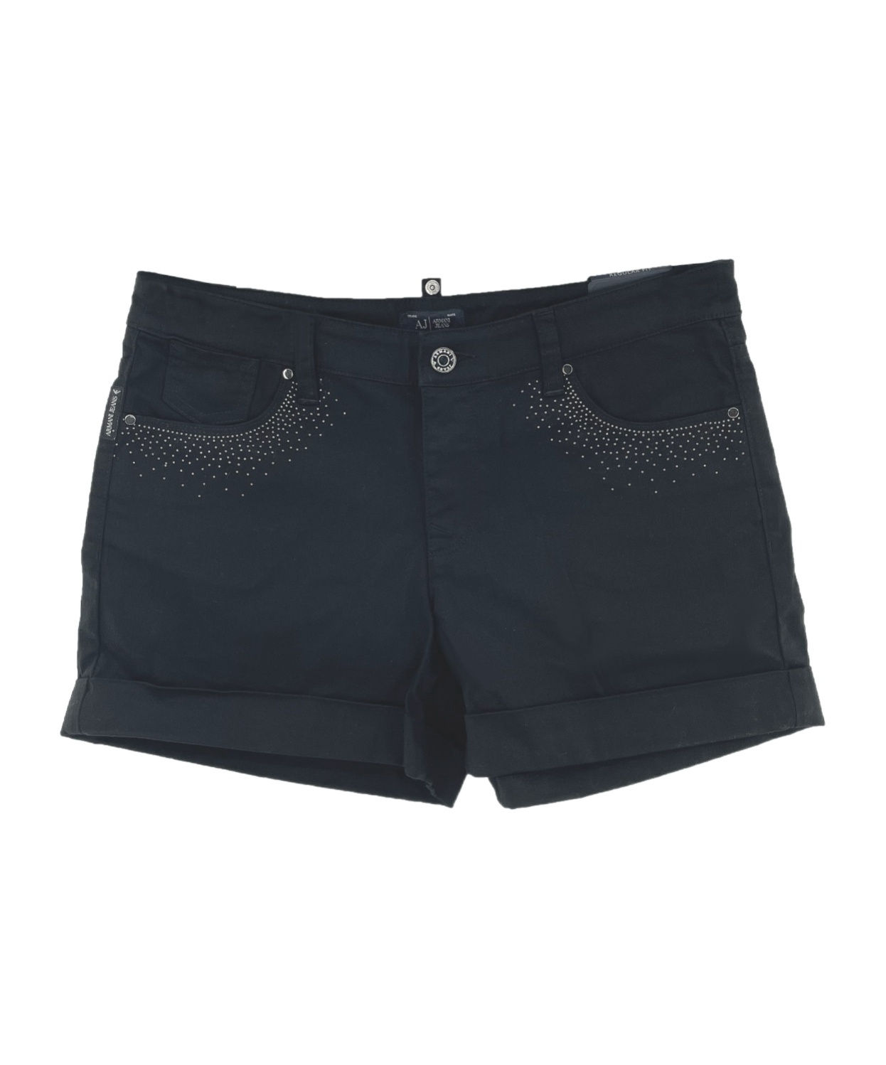 ARMANI JEANS LOGO DENIM SHORTS 