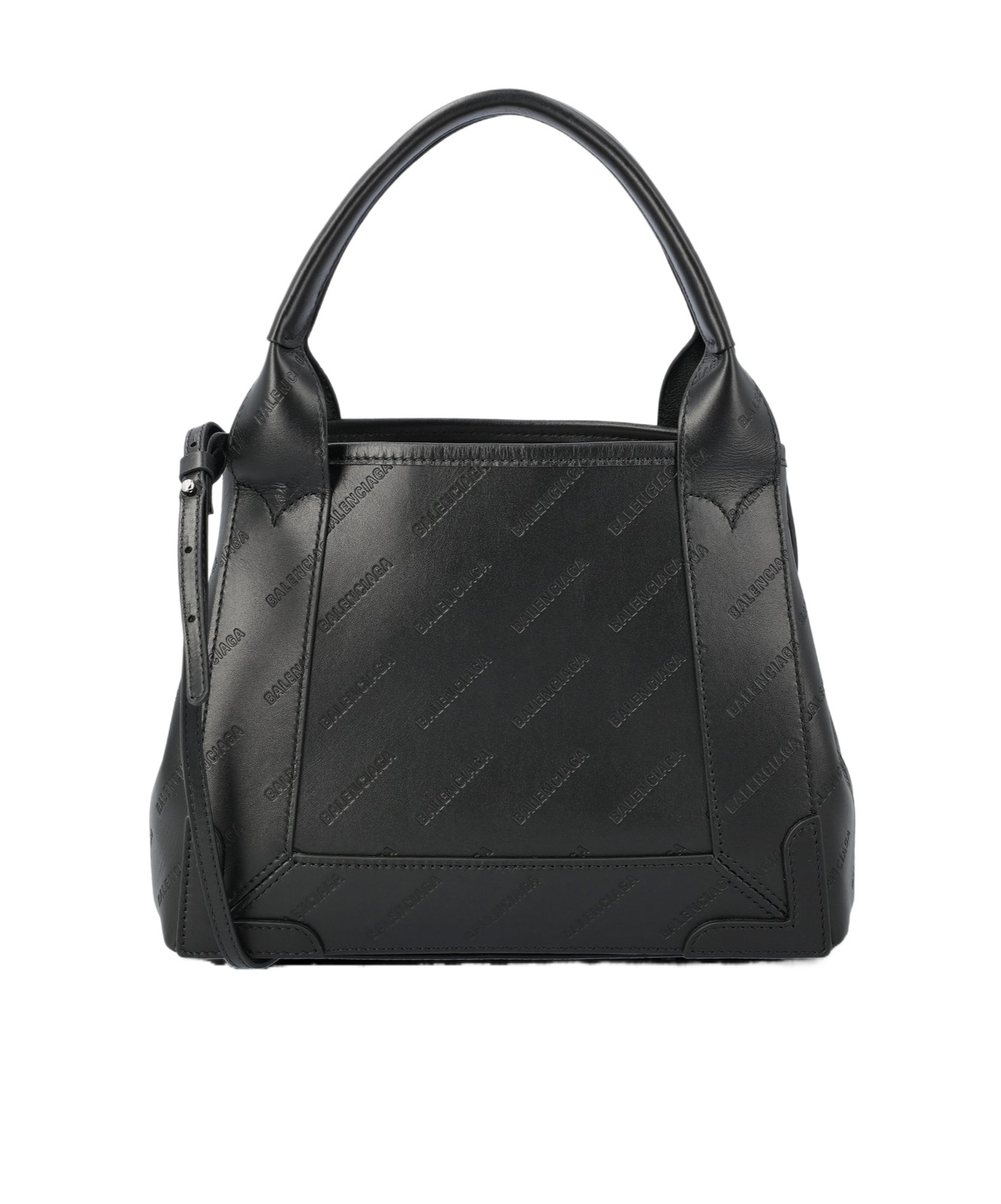 Balenciaga Navy Cabas Xs Tote Bag In Black