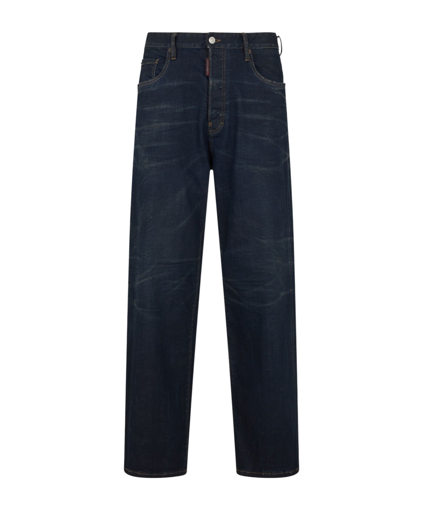 Dsquared2 Mid-rise Straight-leg Jeans In Blue