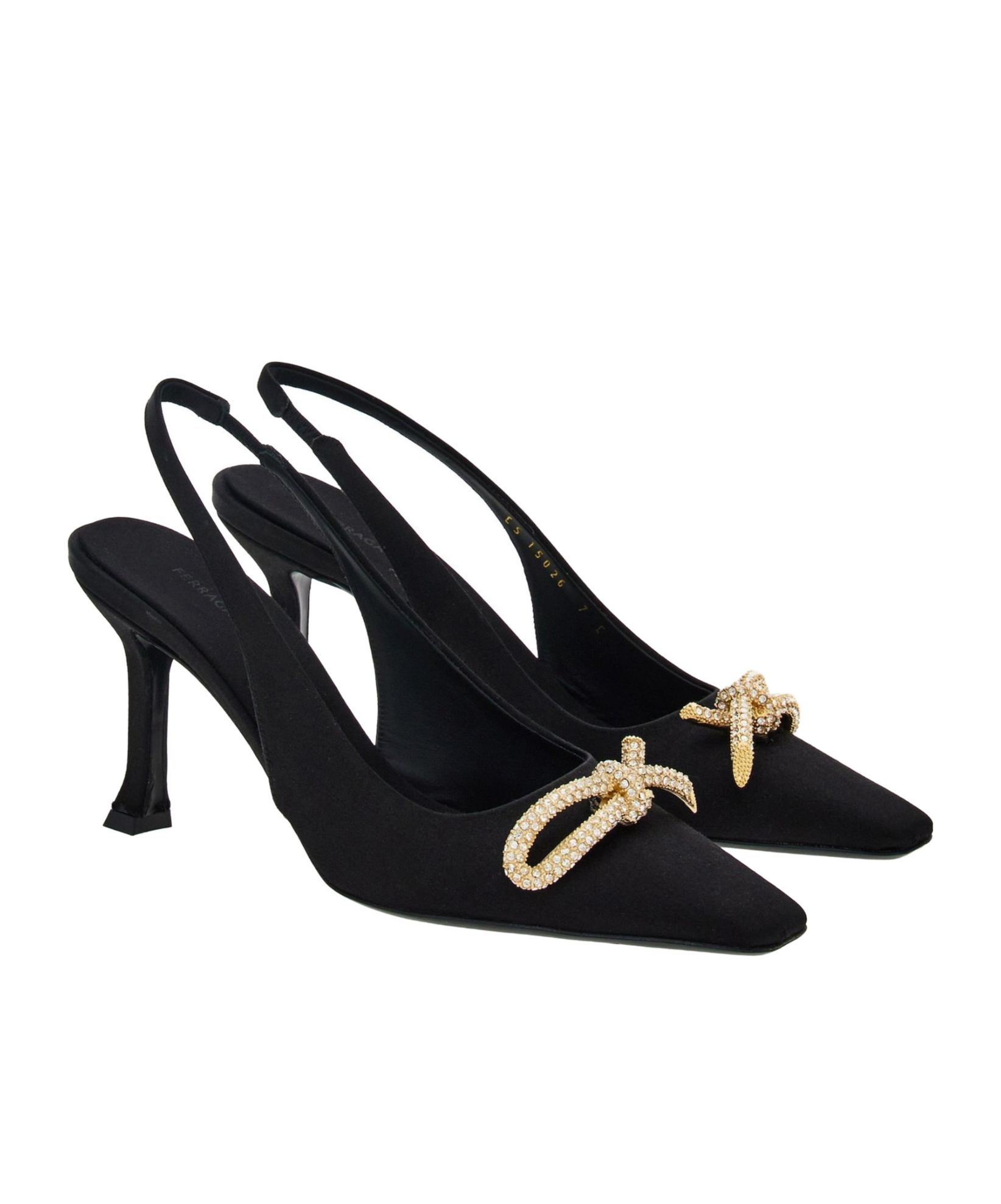 Shop Ferragamo Bow-tie High-heeled Sandals In Black