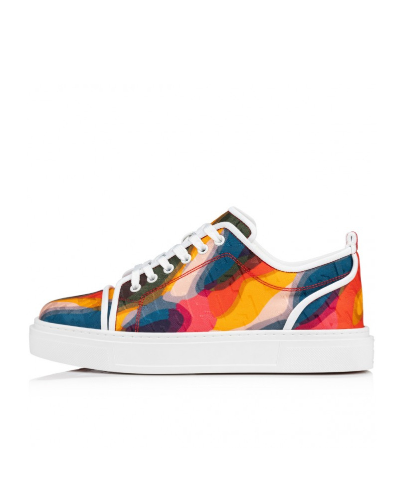 Christian Louboutin Round Head Low Upper Board Shoes In Multicolor