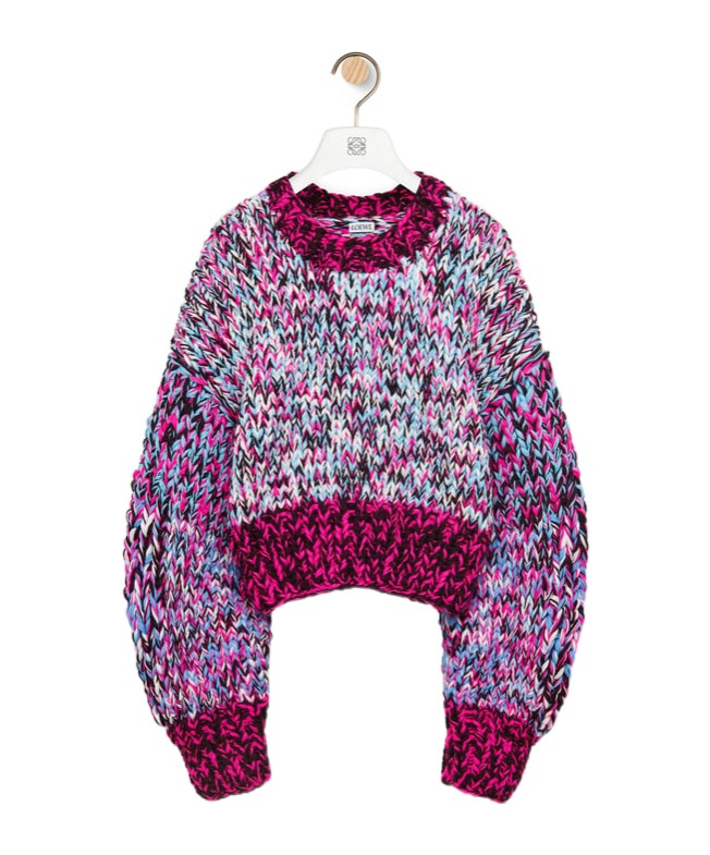 Loewe Sweater Woman Color Pink In Multicolor