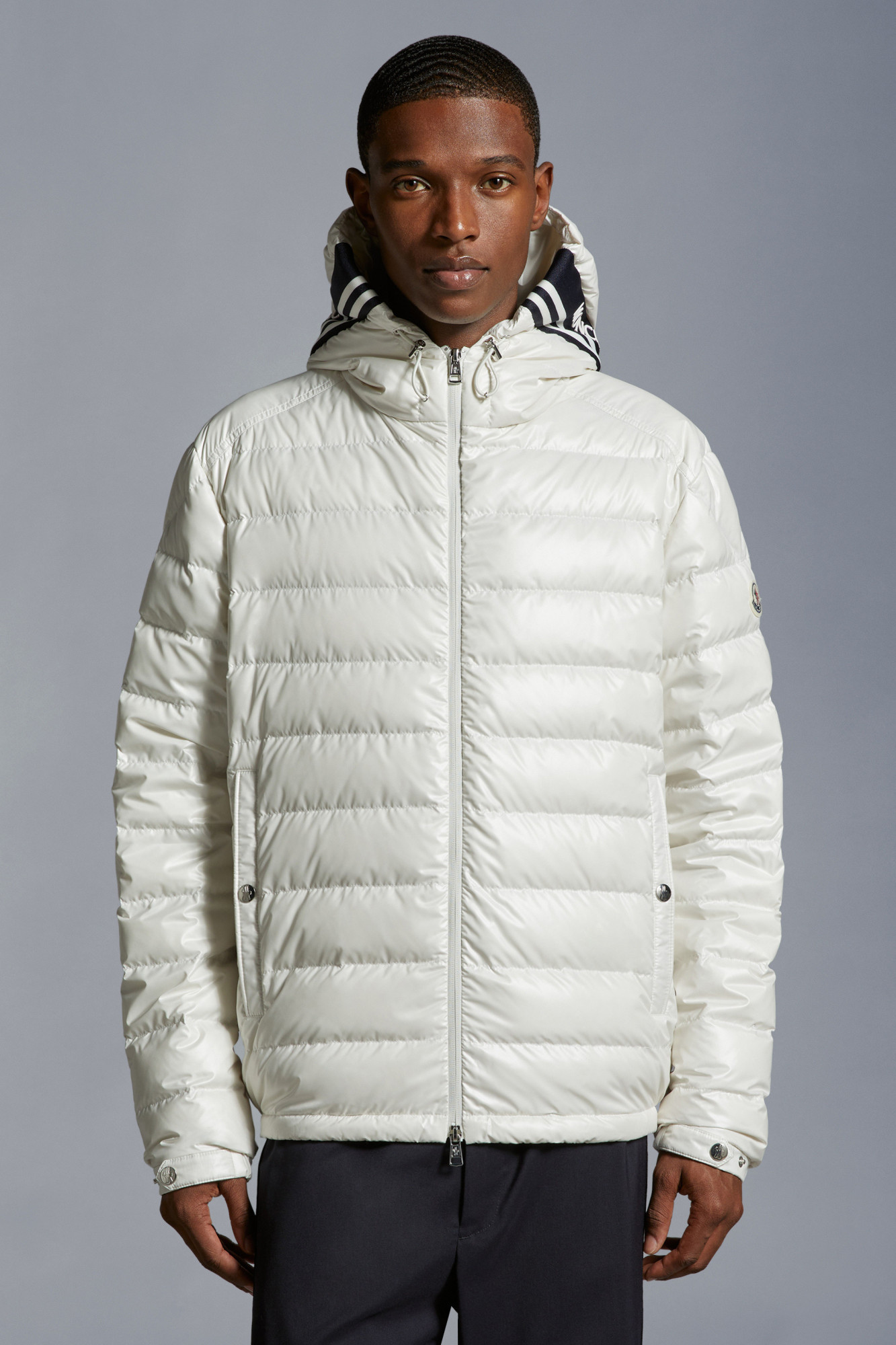 Moncler Cornour Hooded Down Jacket In White