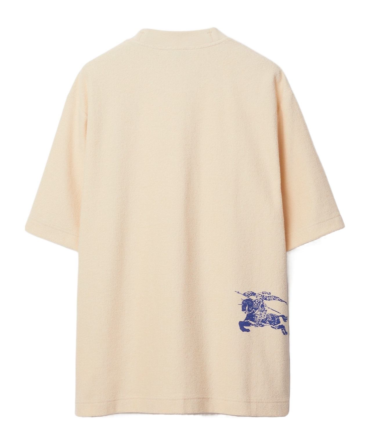 Burberry Ekd-print Towelled T-shirt In Nude