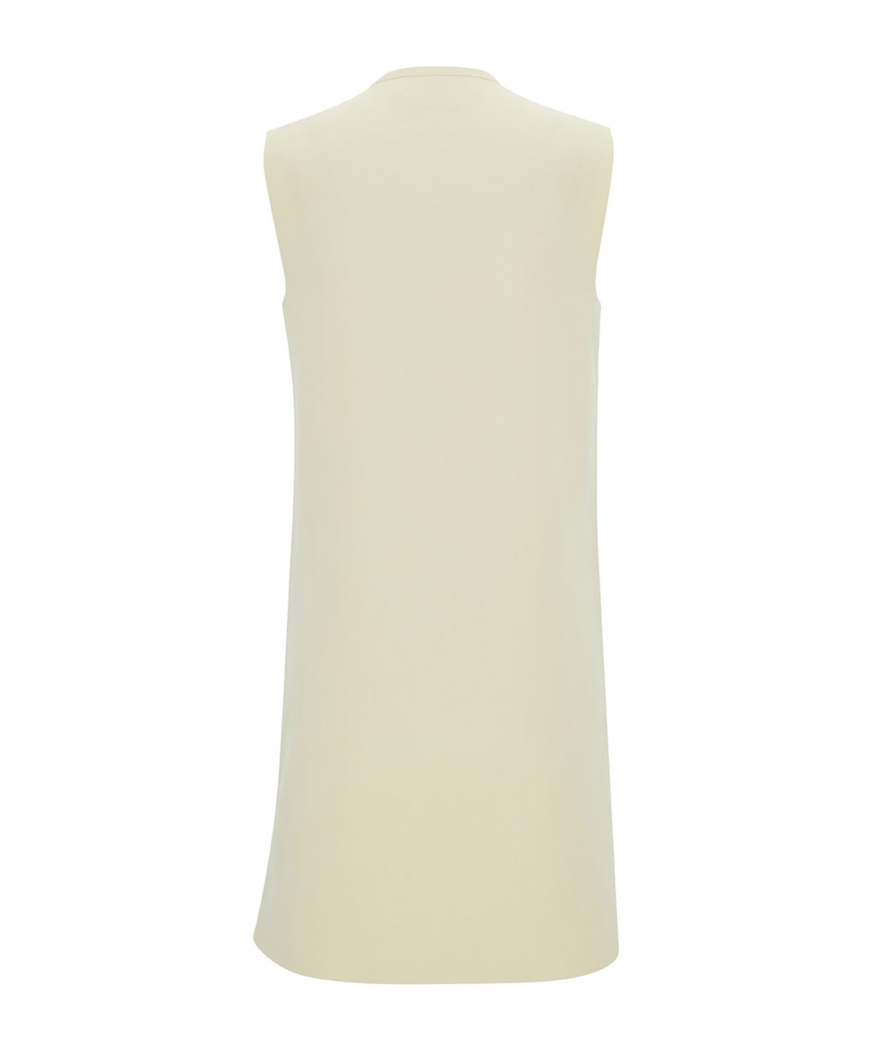 Jil Sander Sleeveless Round Neck A-line Dress In Nude