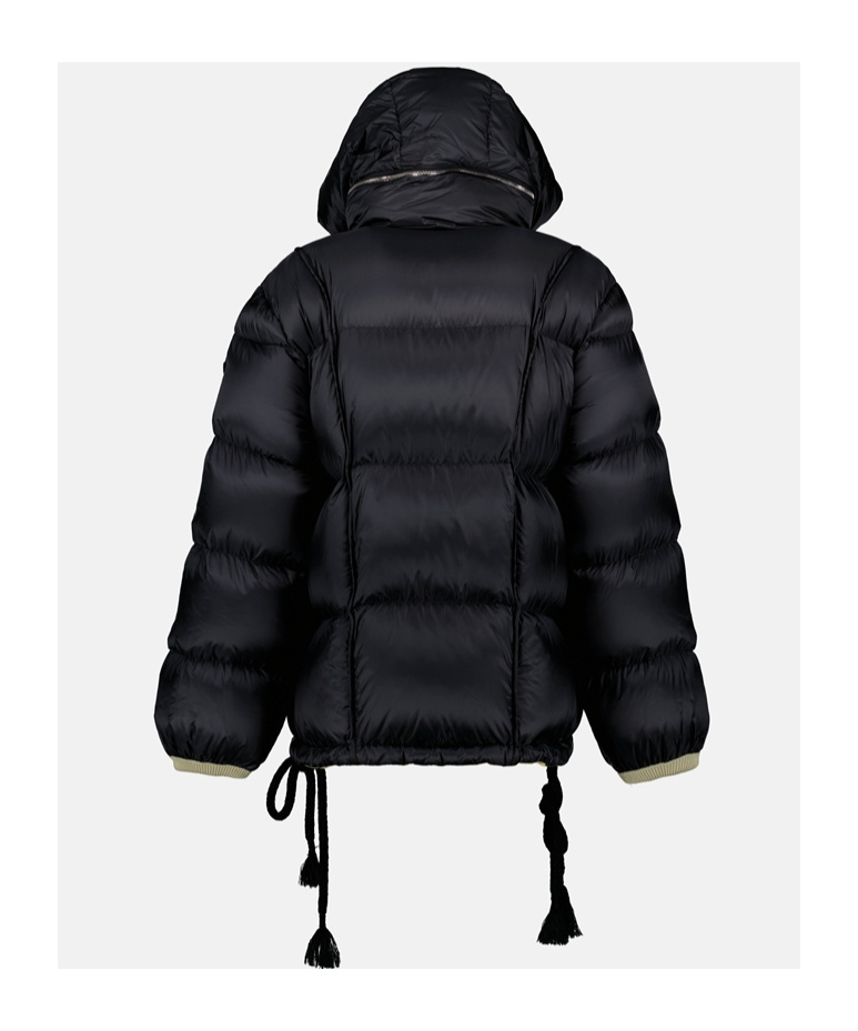 Moncler Long-sleeved Cotton Suit In Black