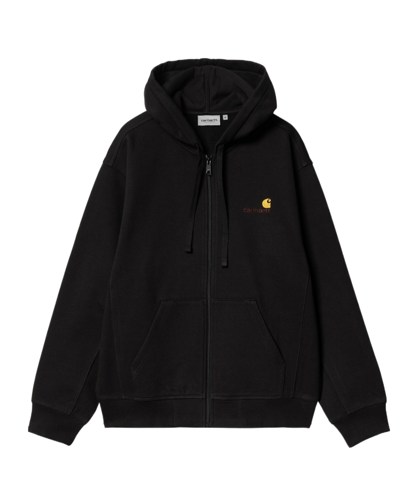 Carhartt -wip Hooded American Script Sweatshirt In Black