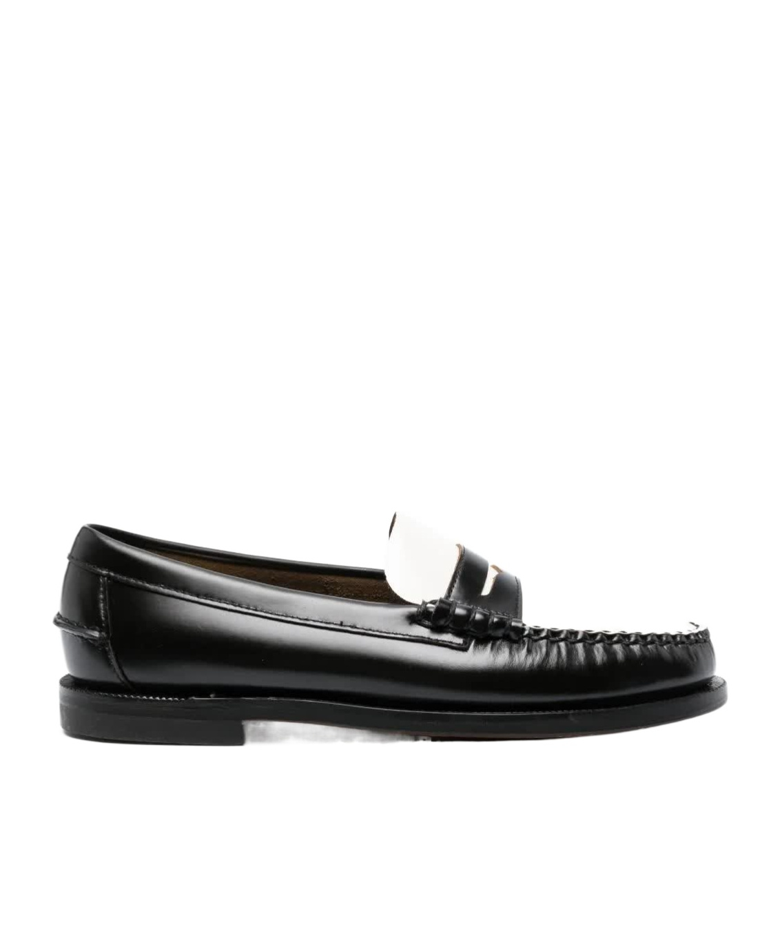 Shop Sebago Two-tone Leather Oxford Shoes In Black