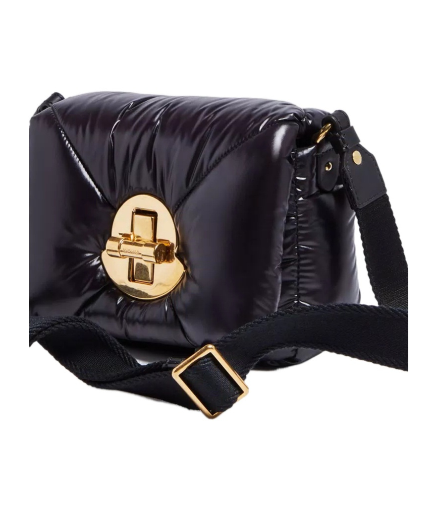 Shop Moncler Puf Mini Cross Body Bag In Black