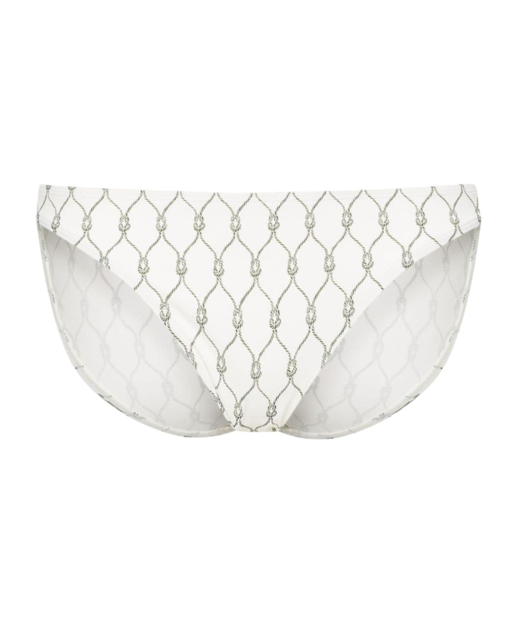 Tory Burch Knot-print Bikini Bottoms In White