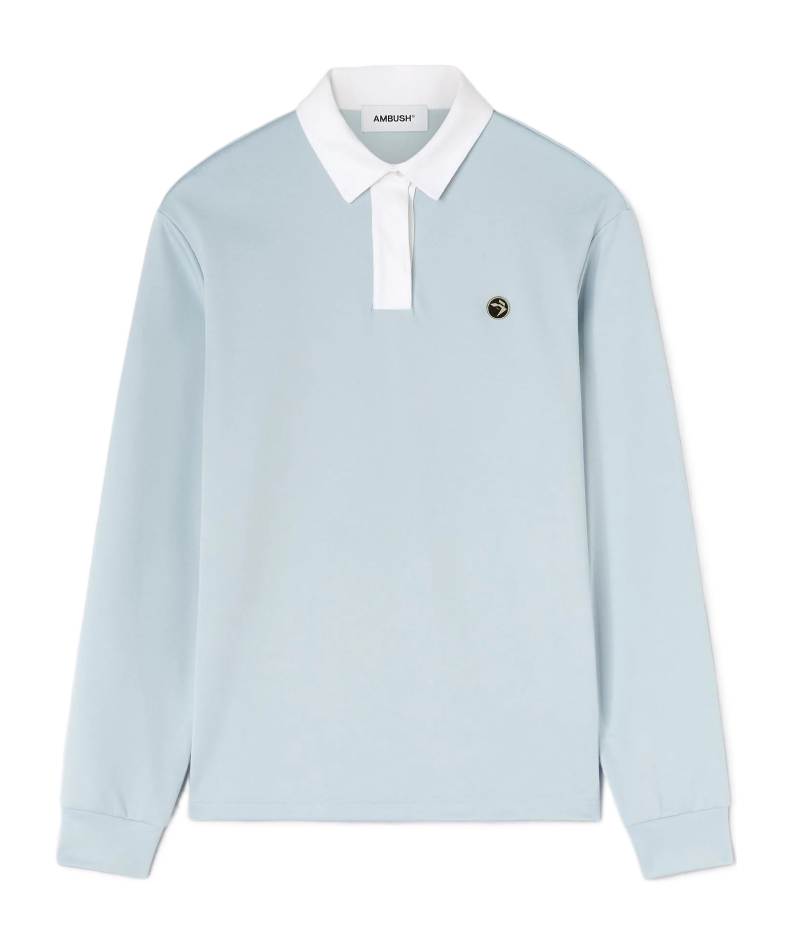 Ambush Polo-collar Logo-plaque Sweatshirt In White